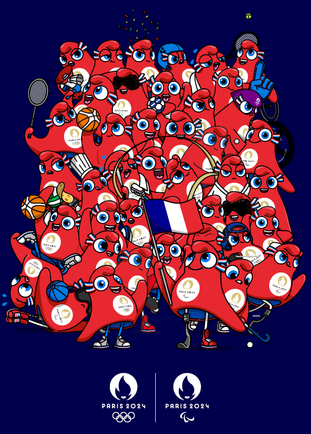 The Paris 2024 mascots are small Phrygian caps