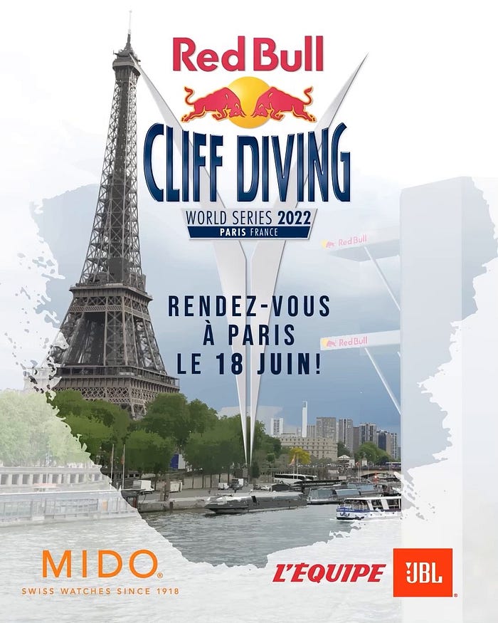 RedBull Cliff Diving back to France