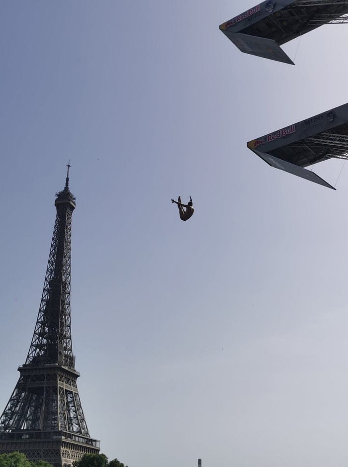 Redbull Cliff Diving in Paris : who were the winners ?