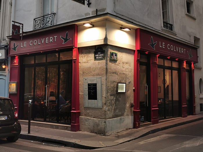 RESTAURANT : LE COLVERT BISTROT