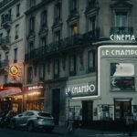 Le Champo cinema in Paris's Latin Quarter at dusk — new films and box office this week